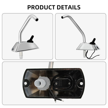 12V Electric Water Pump Faucet Tap & Switch For Boat/Caravan/Motorhome/RV
