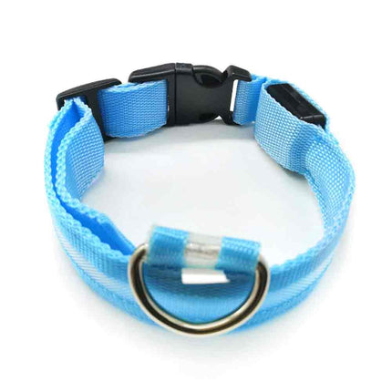 LED Light Up Dog Collar, Adjustable USB Rechargeable Luminous Pet Safety Collar