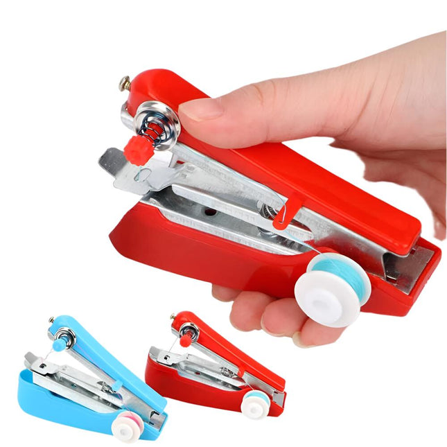 Mini Portable Handheld Cordless Sewing Machine Hand Held Stitch Home Clothes
