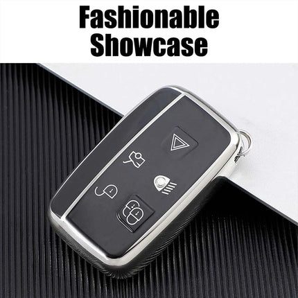 Car Key Case Fob Shell Cover + Keyring For Range Rover Sport Evoque Jaguar