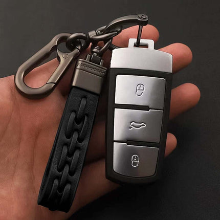 Genuine Leather Stylish Keyring Durable & Elegant Keychain for Car Keys, Home Keys and Daily Use