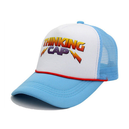 Hot Baseball Cap Sunscreen Sunshade Cap Hit Color Letter Printed Thinking Cap