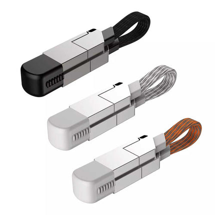 PD 60W Multi USB QC Fast Charging Cable 4in1 Type-C to Type C For iPhone Andriod