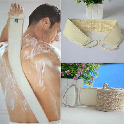 Men’s Back Exfoliating Scrubber, Long Strap Loofah Bath Shower Sponge