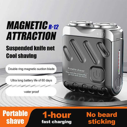 Ultra Clean Double Head Razor Washable Mini Shaving Electric Shaver Beard