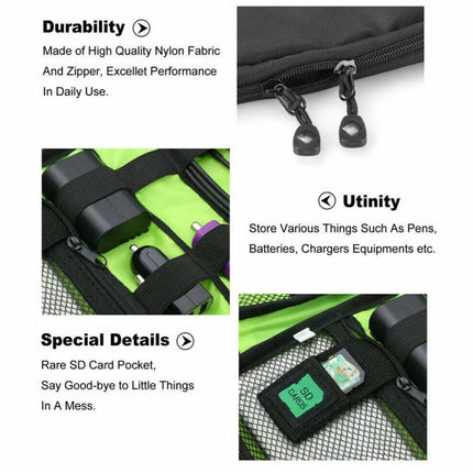 Electronic Accessories Cable Organizer Bag Travel USB Cord Charger Storage Case