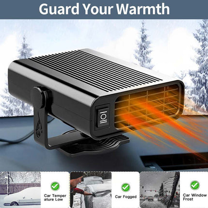 Electric Car Heater DC 12V Heating Fan Defogger Defroster Demister Portable