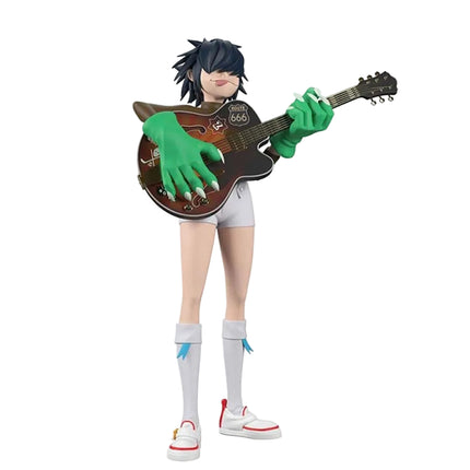 Virtual Band Character Resin Collectible Figure, Hand-Painted Statue with Signature Instrument, Premium Display Piece for Fans
