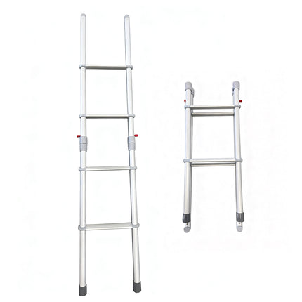 4-Step Foldable Aluminium Ladder – Lightweight & Non-Slip for Caravan RV Bunk