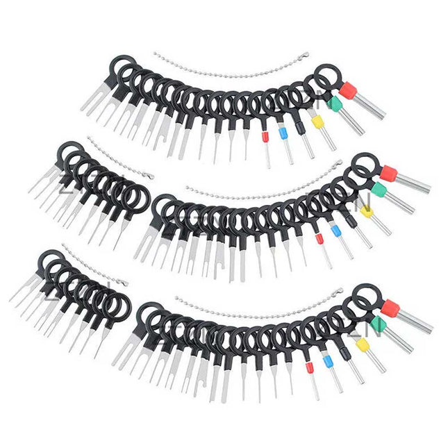 70Pcs Set Pin Ejector Wire Kit Extractor Auto Terminal Removal Connector Tool