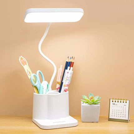 LED Desk Light Dimmable Touch Sensor Table Bedside Reading Lamp USB Rechargeable