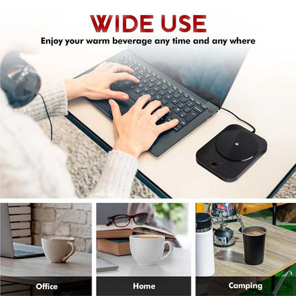 3 Levels Smart USB Coffee Mug Warmer Tea Milk Cup Heater Pad Heating Plate
