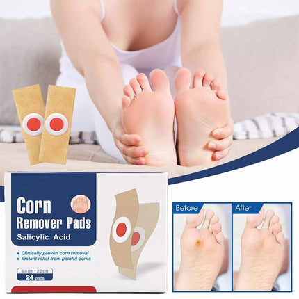 Corn Pads for Toes 24pcs Gentle Callus Removal Toes and Feet Adhesive