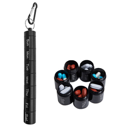 7 Day Weekly Pill Box, Medicine Storage Tablet Container Organizer Dispenser