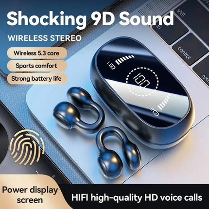 M47 Clip-On Open Ear Wireless Earbuds, Bluetooth Headset for iOS & Android