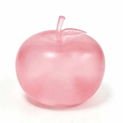 Pink Apple Squeeze Toy Soft Stress Relief Ball Sensory Fidget Office Desk Toy