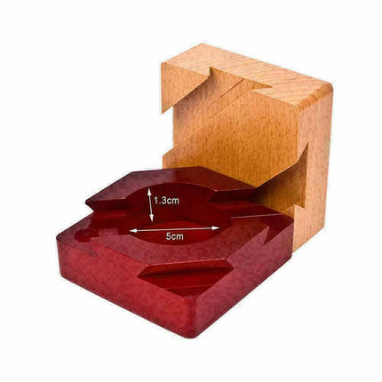 Secret Puzzle Box Brain Teaser Games Wooden Gift Hidden Favo