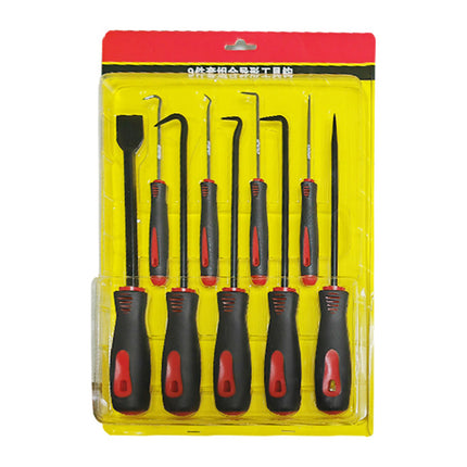 9-Piece Scraper Hook and Pick Tool Set – O-Ring, Seal and Gasket Removal Kit with Mini Hooks and Picks