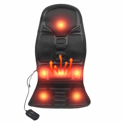 7motors Full Body Back Seat Massager Cushion 8 Modes Chair Massage Pad Home Car