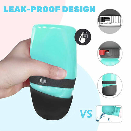 520ml Portable Dog Travel Water Bottle, Leakproof Outdoor Drinking Water Dispenser for Pets