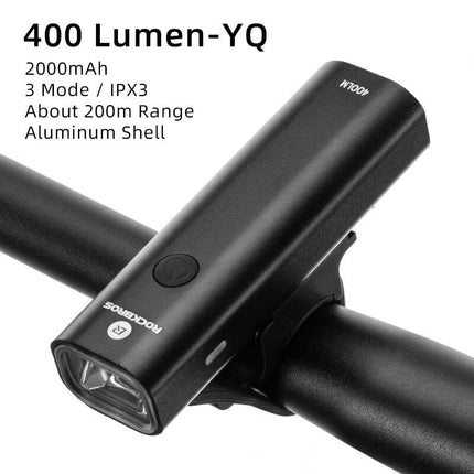 200/400/1000LM Bike Front Lamp USB LED Bicycle Light Waterproof Rechargeable AU