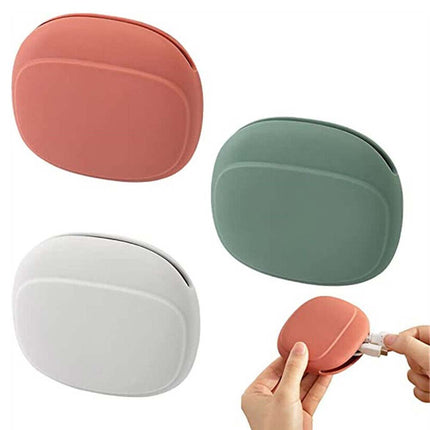 Portable Bag Charging Cable Silicone Data Cable Earphone Storage Box