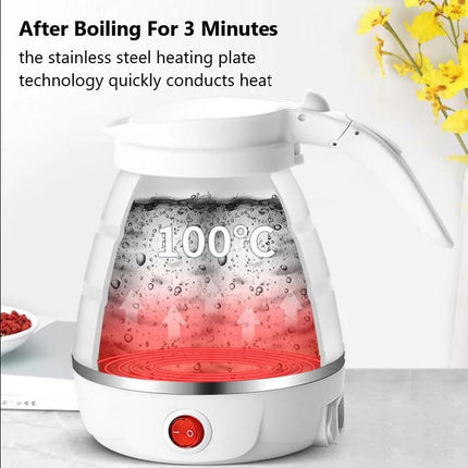 Foldable Electric Kettle, 220V Silicone Electric Water Boiler Portable Au Plug