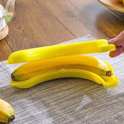 2X Banana Storage Box - Portable Fruit Holder for Travel & Lunch, Cute Outdoor Protective Case