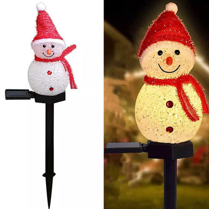 Solar Powered LED Snowman Light Decors Outdoor Garden/Yard Stake Lamp Christmas