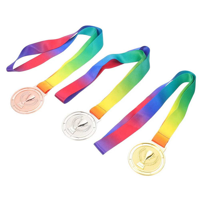 3 Pcs Medals and Student Child for Children's Day Sports Day Gymnastics Gift