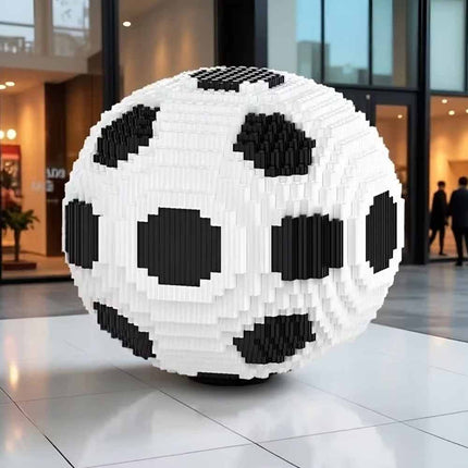 9.5CM Soccer Football Mini Model Building Blocks, Educational Creative DIY Brick Toy Set