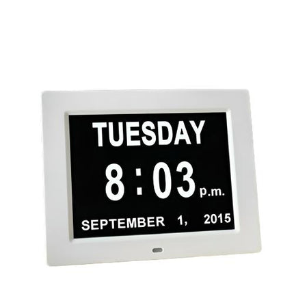 Digital Calendar 8 Inch Large Screen Display Time Date Clocks For Senior Elderly