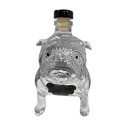 Novelty Bulldog Shaped Whiskey Decanter Unique Liquor Bottle