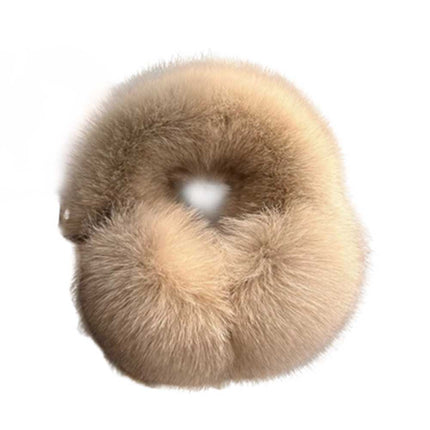 Warm Real Fox Fur Earmuffs - Full Coverage Earflap Headband for Cold Weather