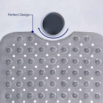 Extra Large Non Slip Rubber Shower Mat, Strong Suction Cup Anti-Mold Bathroom Bathtub Floor Mat