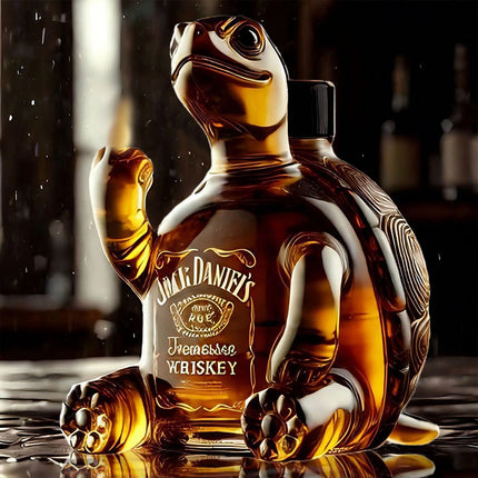 2025 Turtle Whiskey Decanter Unique Animal-Shaped Glass Bottle for Whiskey Ideal Gift