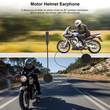 Wireless Bluetooth Motorcycle Helmet Headset for Intercom Motorbike Headphone