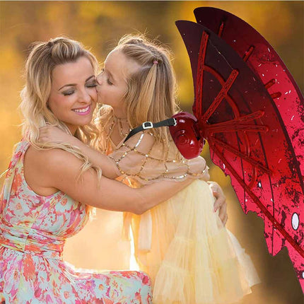 Fairy Wings with LED Lights Moving Butterfly Wings with Music for Girls Women