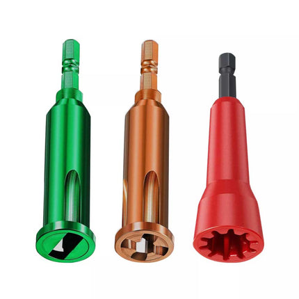 3Pcs Wire Stripper & Twisting Tool with 1/4" Chuck