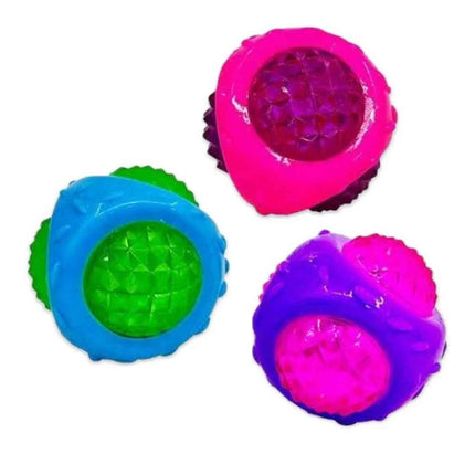 Glow In Dark Dog Squeaky Balls Durable Interactive Play Toys