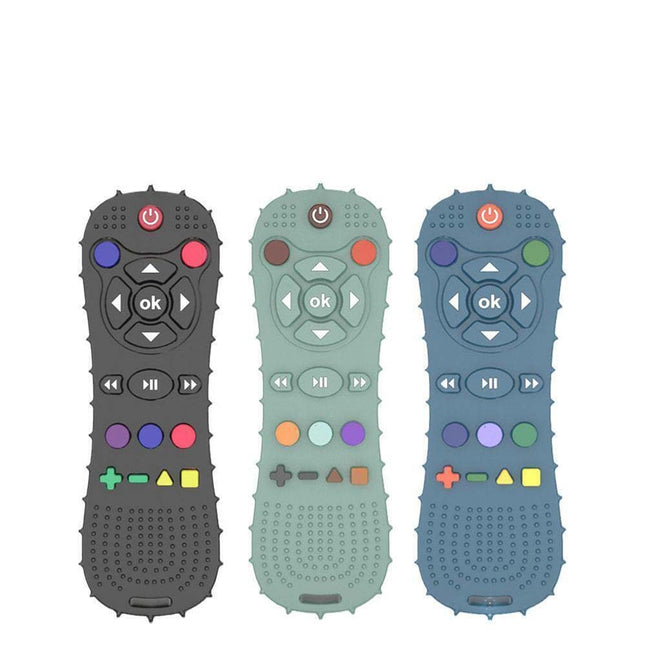 Baby Teething Toy TV Remote Control Shape Chew Toys Teether Silicone Soothe Toy