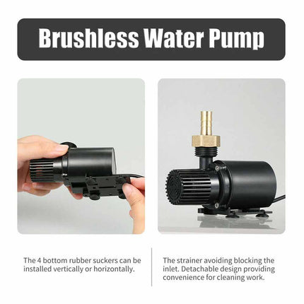 DC 12V Submersible Brushless Water Pump Aquarium Fountain Fish Pond Pump 500L/H