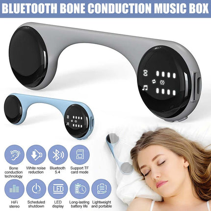 5.4 Wireless Bone Conduction Under Pillow Speaker, Rechargeable Sleep Speaker for Quiet Night Rest