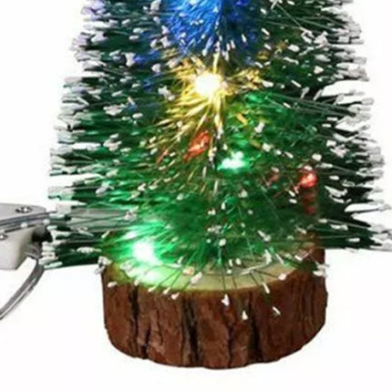 2X 30CM Mini Christmas Tree Table Top Desk Led Small Light Xmas Decoration
