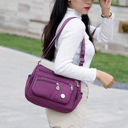 Lady Multi Pocket Messenger Handbag Cross Body Bags Holiday Shoulder Bag