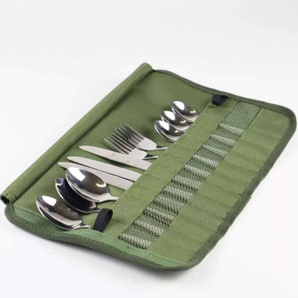 Cutlery Bag Portable Camping Cooking Utensil Set Storage Bag Kitchen Gadgets