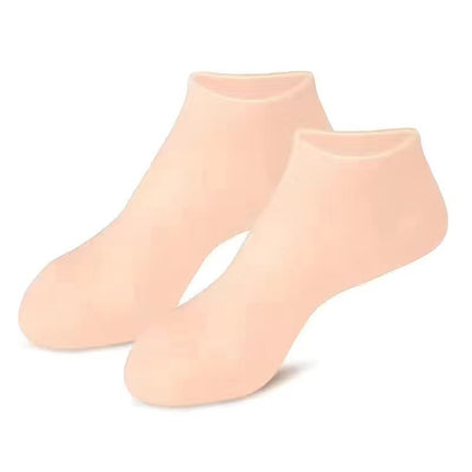 2Pairs Silicone Foot Care Socks Moisturizing Gel Socks Elastic Cracked Skin Care