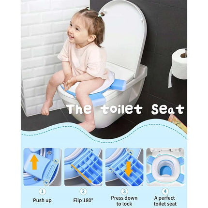Portable Foldable Travel Potty, Reusable Potty for Outdoor Camping & Travel