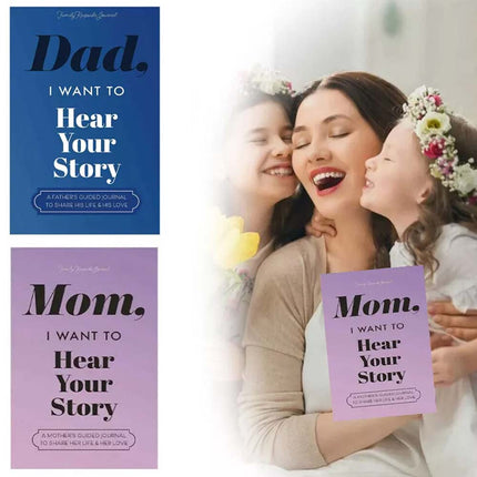 Dad/Mom, I Want to Hear Your Story: Father's Journal To Share Life Notebooks Gift