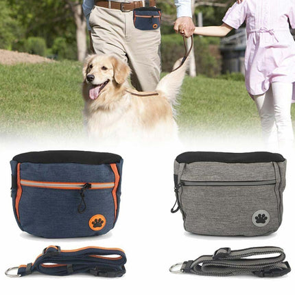 Dog Treat Training Pouch Pet Training Bag Large Capacity Puppy Snacks Waist Bag